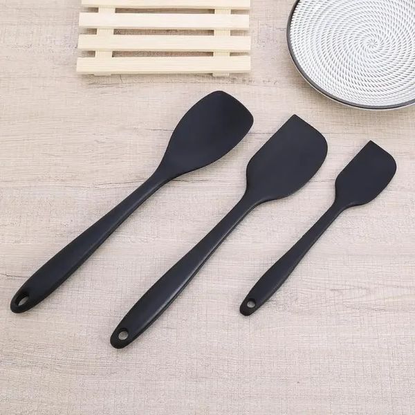 10 piezas/set Cocina antiadherente Juego de utensilios de silicona Spatula Spoon Cocina Utensilios Diy Herramientas de cocina de cocina para la cuchara de spátula de silicona