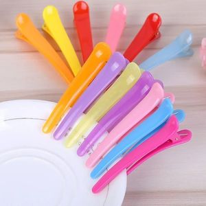 10pcs / ensemble Professional Basic Hair Grip Clips Hairdressing Sectioning Couper Hair Blamps Clips Plastic Salon Style Coils Clips