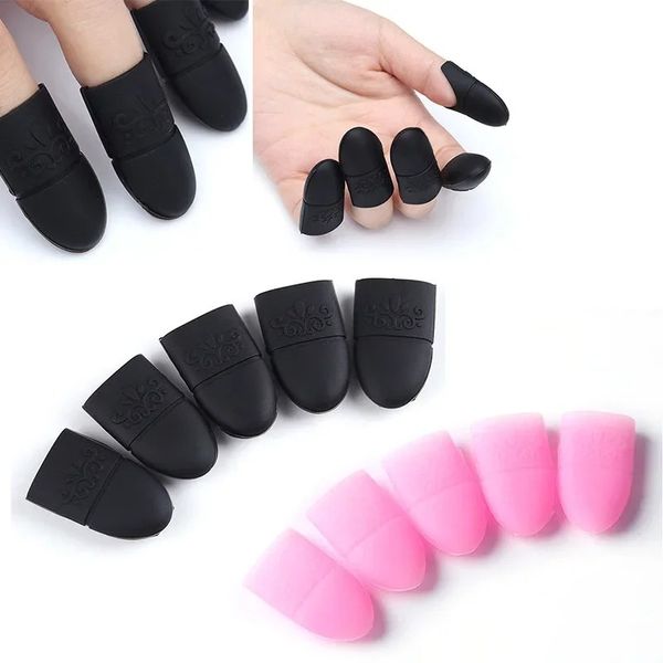 10pcs / Set Silicone Nail Art trempage Clips Clips Varnis UV Gel Polon Remover Enveloppe d'outil d'outil d'ongle Outils de manucure de manucure