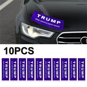 10 unids/set Trump Make America Great Again pegatina para el parachoques del coche Trump reelección 2020 pegatina para el parachoques pegatinas para la ventana del coche DH1035