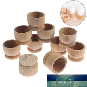 10 pièces/ensemble outil de cuisine portable non peint coquetier supports de stockage en bois plateau à œufs prix d'usine conception experte qualité dernier style statut d'origine