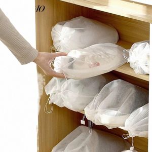 10 Stuks Schoenen Tasje Closet Organizer N-geweven Reizen Draagbare Tas Waterdichte Zak Kleding Geclassificeerd Hangende Zakken 77vx #