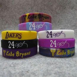 10pcs bracelets en silicone sport pour enfants joueurs de basket-ball bracelets hommes bandes de fitness