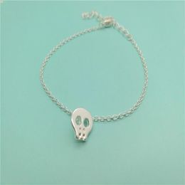 10 pièces Simple Animal petit crâne visage tête Bracelets minuscule sucre crâne Bracelet mignon squelette Bracelet pour les femmes bijoux 339b