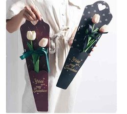 10pcs Boîte à cadeaux enveloppe de rose à fleurs simples Valentine039 Jour de mariage Packaging Packaging Bouquet Floral Material 2108057653083
