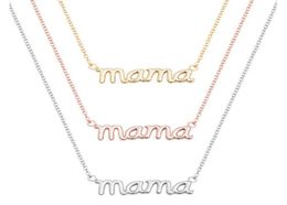 10 PCS Petite Maman Maman Maman Lettres Collier Estampillé Mot Initial Amour Alphabet Mère Colliers pour Thanksgiving Mother039s Day1373362