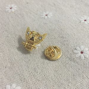 10st kleine formaat Schotse Rite Knop met Rays Revers Masonic Metal Craft Pin Badge 32 Owl broches metselwerk