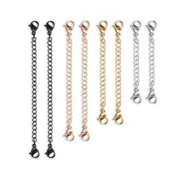 10 stks Roestvrijstalen ketting Extender Jewelries met kreeft Clasps voor ketting armband sieraden maken benodigdheden