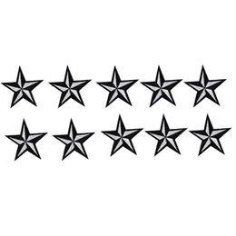 10 STKS star badge geborduurde patches voor kleding iron-on mode patch applique ijzer op patch naaibenodigdheden accessoires sticker246P