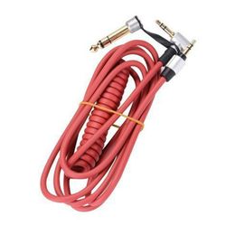10 stks Stereo Vervanging Hoofdtelefoon Pro Extension Car Aux Audio Cables 6.5mm 3.5mm Male Naar Male Lente Kabel