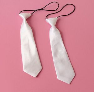 10 stks sublimatie diy blanco witte nek stropdassen kinderen bind hartoverdracht afdrukken blanco diy aangepaste verbruiksgoederen materiaal