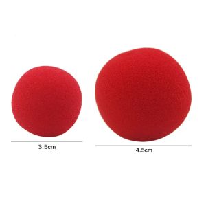 10pcs bola de esponja roja súper suave (3.5/4.5 cm disponible) Aparecen trucos de magia Vanish Magia cerca de la calle Ilusiones Magica
