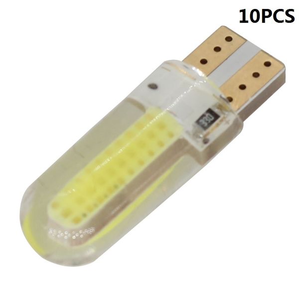 10 pièces T10 158 194 168 W5W COB 20 smd Gel de silice Led ampoule de porte intérieure de voiture