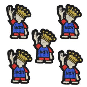 10pcs Teenagers patches kids badges for clothing iron embroidered patch applique iron on patches sewing accessories for clothes