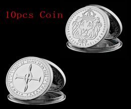 10 Stuks De Amerikaanse Sdale Verzilverd Ingots Badge Craft 40 Mm Collectible Souvenir Decoratie Edelmetaal Coin3904135