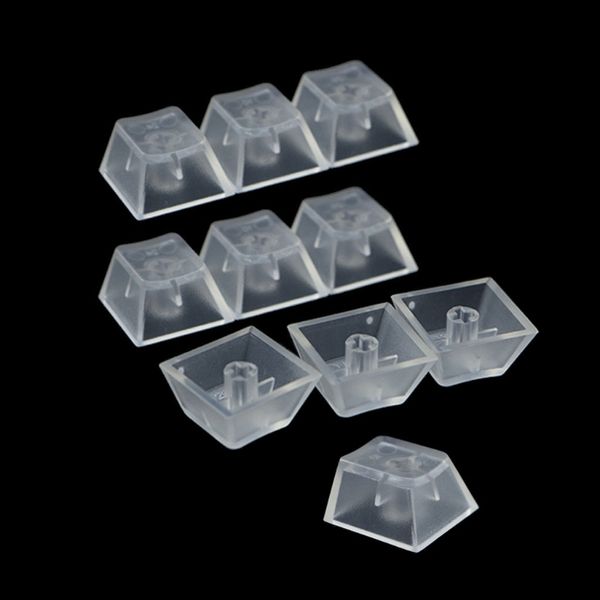 10 Uds. De teclas transparentes ABS para teclado mecánico, teclas retroiluminadas mate para Cherry Gateron Kailh Switch R4 R3 R2 R1