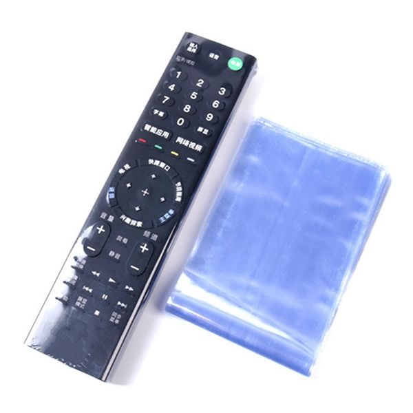 Sac Transparent en Film thermorétractable, 10 pièces, pour boîtier TV, télécommande, housse de protection étanche et anti-poussière, étui de protection 220427