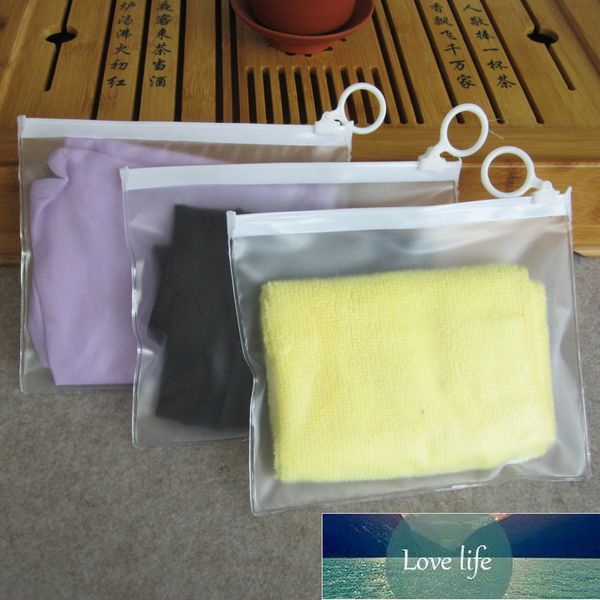 10 Uds. Bolsa de almacenamiento con cremallera de viaje para cosméticos/ropa interior calcetín bolsa de embalaje transparente 16x13cm