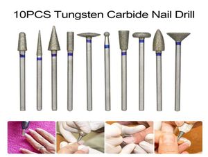 10 pièces forets dentaires en carbure de tungstène foret à ongles foret de traitement dentaire foret d'art des ongles foret dentaire oral diamant tête de meulage polissage 8895946