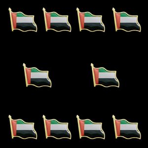 10 stks UAE Waving National Flag Revers Badge Sieraden Pin Broche Kleding op Pakken Reistassen
