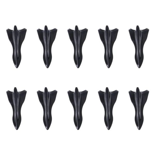 10pcs Universal PU Arar Roof Shark Ainses Spoiler Wing Kit de toit de voiture Spoiler pare-chocs Spoiler Spoiler Générateur de Vortex du diffuseur