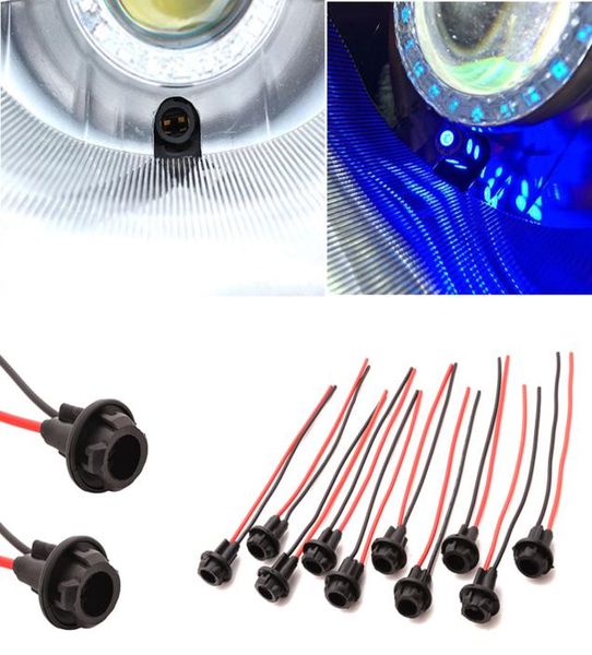Conector de enchufe Universal T10, cable W5W 168 194, extensión de bombilla LED para coche, base de cable de luz de cuña, 10 Uds.