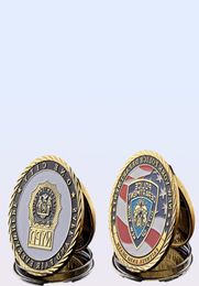 10pcs usa ny offeren krijgers politiehelden herdenkingsmemorial adelaar cadeau -cadeau -uitdaging coin collectie geschenken 8458917