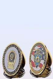 10pcs USA NY Sacrifice Warriors Police Heroes Memorial Eagle Craft Gift Challenge Coin College Collection Gifts9739929