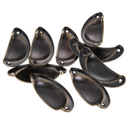 10pcs Boutons de tiroir vintage Handles Porte de meubles de porte Pullifère Bouton Bouton Antique en laiton