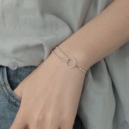 10 Pcs Vintage Rond Femmes Chaîne Bracelet Pour Femme Simple Personnalité Bijoux Cadeaux De Fête
