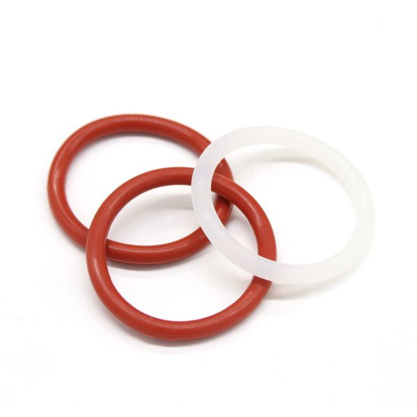 10pcs VMQ o Junta de anillo CS 4 mm OD 12 ~ 150 mm Jubo de goma Surtido HVAC Herramientas Red/Blanco Silicona de Grado O O Junta de anillo