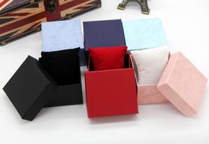 12 stks horlogedoos elegante geschenkdoos voor mannen vrouwen horloges verpakking harde papier dozen 3 kleuren rood blauw zwart