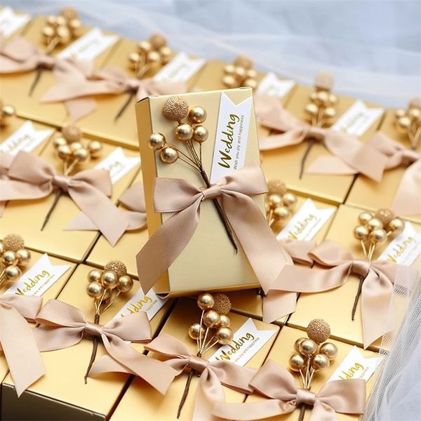 10 pièces faveur de mariage bonbons emballage anniversaire coffrets cadeaux sacs en papier événement fête décoration fournitures 220707