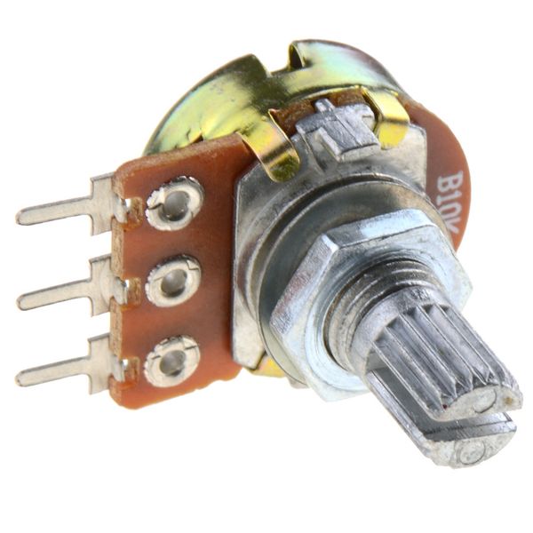 10pcs WH148 Type B10K Ohm Potentiomètre rotatif à conicité linéaire Panneau Pot 3 Broches B00092 BARD