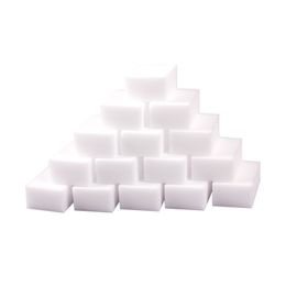 10pcs Sponge de mélamine blanche Eraser éponge magique pour la cuisine de salle de bain Nettoyage accessoire Nettoyage