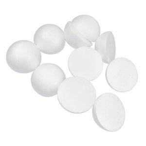10 piezas de modelado blanco Craft poliestireno de espuma media redonda esferas 100 mm