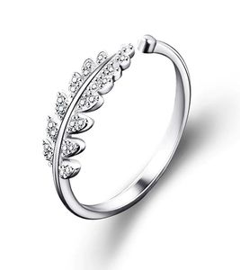 10pcs femme bijoux mode simple conception ouverte de feuille de feuille personnalité anneaux de fleur féminin anneaux de mariage pour femmes cadeau de Noël 5066762729