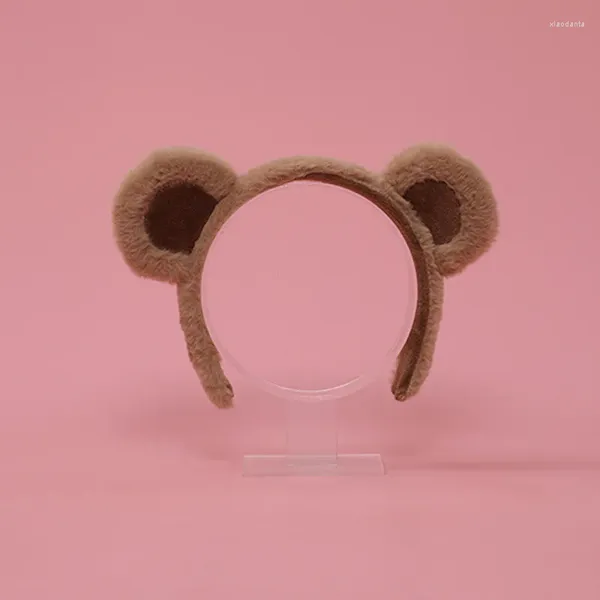 10 Uds. De diademas con orejas de oso peludo de Lolita para mujeres, niñas y niños, accesorios para fiesta de Navidad y Cosplay