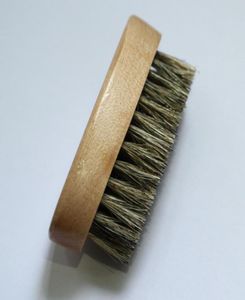 10 pièces poils de bois brosse à barbe rasage après-rasage moustache en bois hommes brosses peigne 8x4x3cm4709555