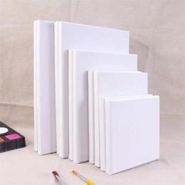 10 pièces cadre de peinture en bois coton blanc cadre de toile tendue pour dessin peinture bricolage toile peinture fournitures 240318