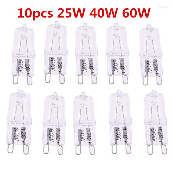 10pcs120V 25W 40W 60W Four Ampoule G9 Haute Température Vapeur Éclairage