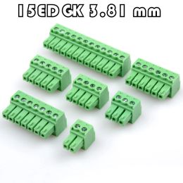 10pcs15edg 3,81 mm kf2edg 3,81 PCB Terminal de borne de connecteur de connecteur Pin en tête de pignon