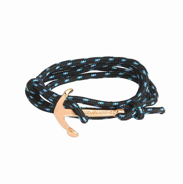 10pcset Anchor Hook Fabriqué à la main Bracelet en nylon en nylon Bracelet Men de la corde en nylon VIK