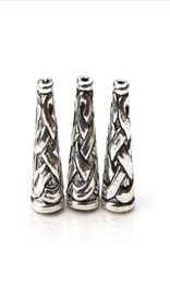 10pcslot 1865mm Antique Silver Color Cone Bead Caps Embossing Alloy End Cap DIY Craft Jewelry Findings5452583