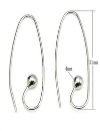 10PCSlot 925 Sterling Silver Earring Hooks Clasps Finding Components for Diy Craft Sieraden Gift 08x4x12x30mm WP06855009244