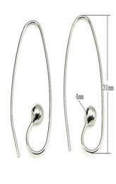 10PCSlot 925 Sterling Silver Earring Hooks Clasps Finding Components for Diy Craft Sieraden Gift 08x4x12x30mm WP0682350356