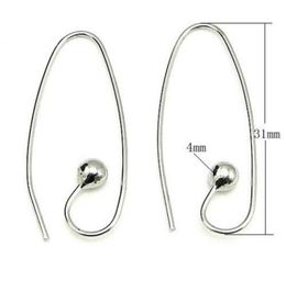 10PCSlot 925 Sterling Silver Earring Hooks Clasps Finding Components for Diy Craft Sieraden Gift 08x4x12x30mm WP068842016666