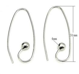 10PCSlot 925 Sterling Silver Earring Hooks Clasps Finding Componenten voor DIY Craft Sieraden Gift 08x4x12x30mm WP0687160121