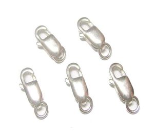 10PCSlot 925 Sterling Silver Lobster Clap Clasp Hooks voor DIY Craft Fashion Jewelry Gift W366941275