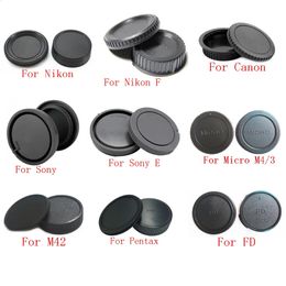 10pcslot camera carrosseriekop achterste lensdop voor Nex Pentax Micro M43 M42 FD cameramontage 240327